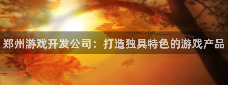 沐鸣娱乐在线登录：郑州游戏开发公司：打造