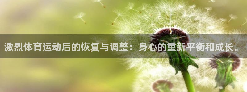 bsport必一运动：激烈体育运动后的恢复与调整：身心的重新平衡和成长。